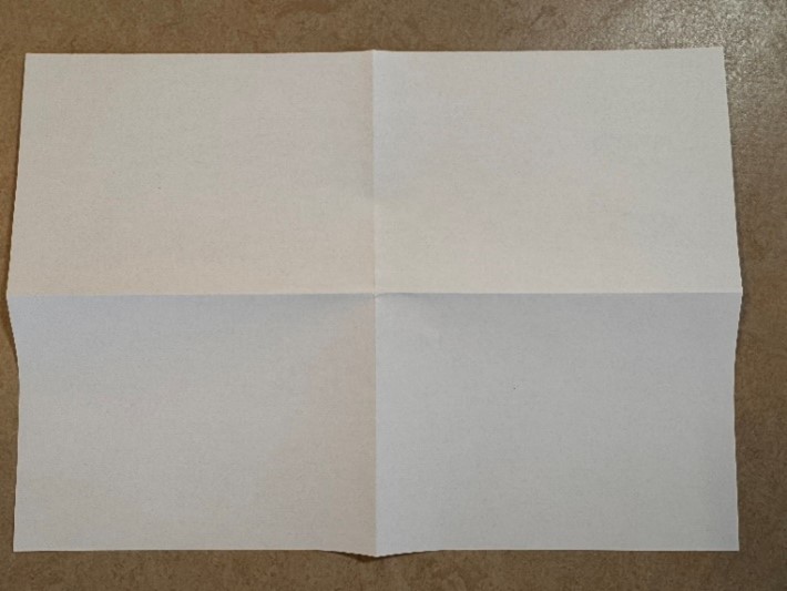 Figure: Stripped coordinate system using folded paper