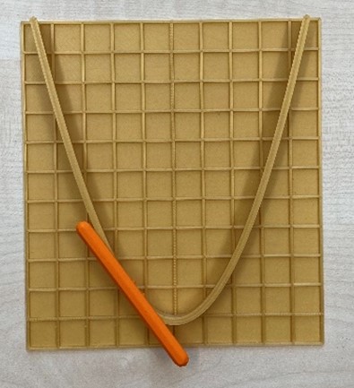 Figure: Tactile tangent on a parabola