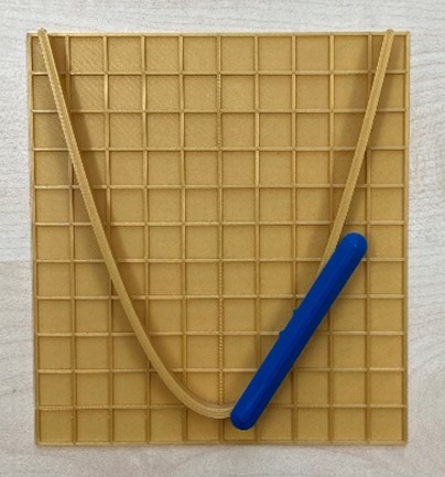Figure: Tactile tangent on a parabola